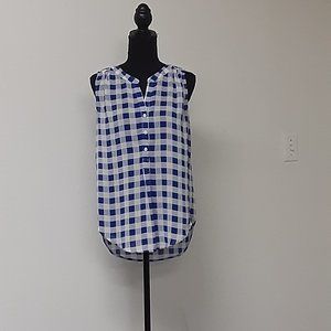 Pixley/ Blue-White checked